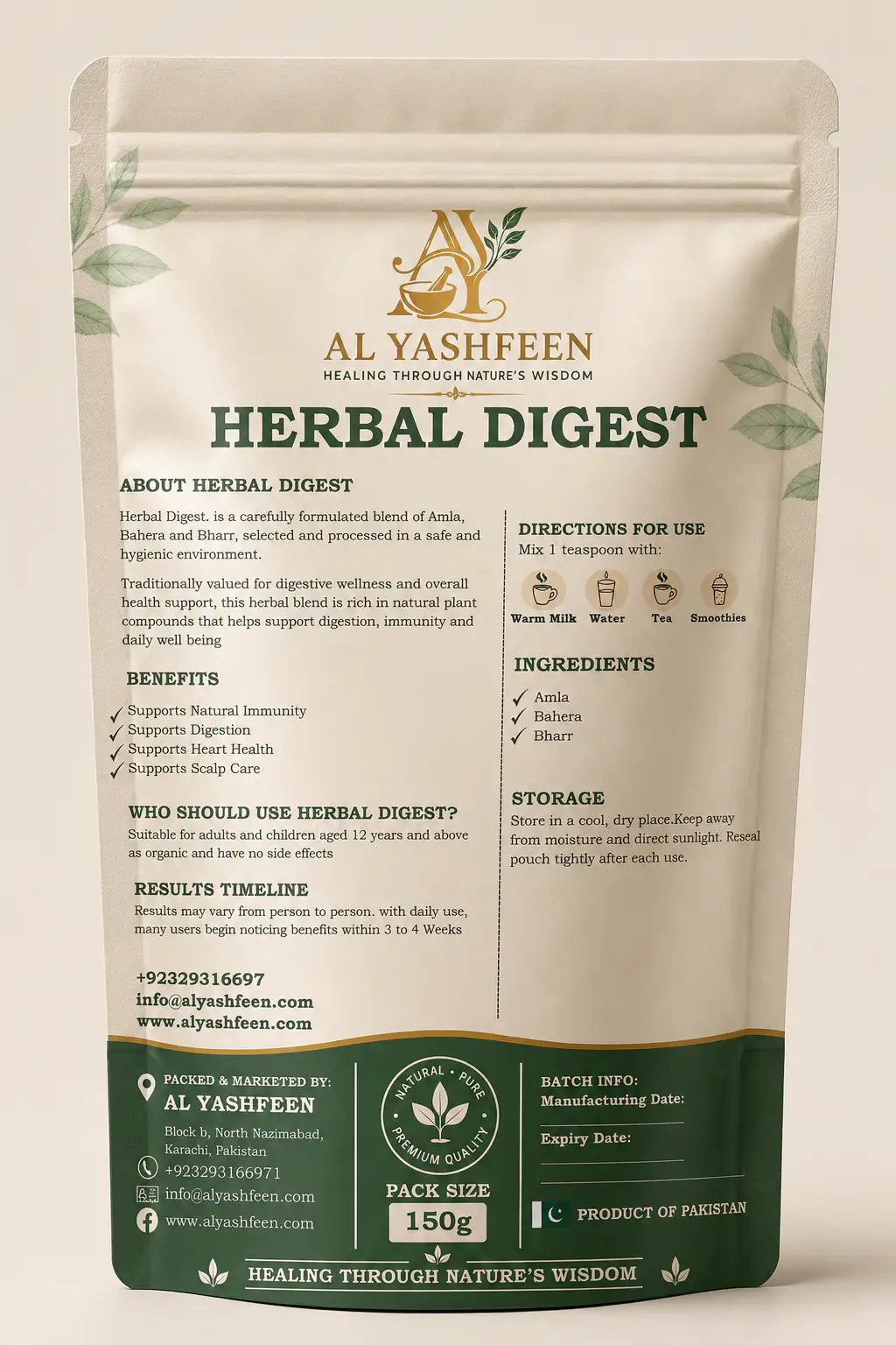 Herbal Digest Blend – Organic Digestive Support ⭐⭐⭐⭐⭐