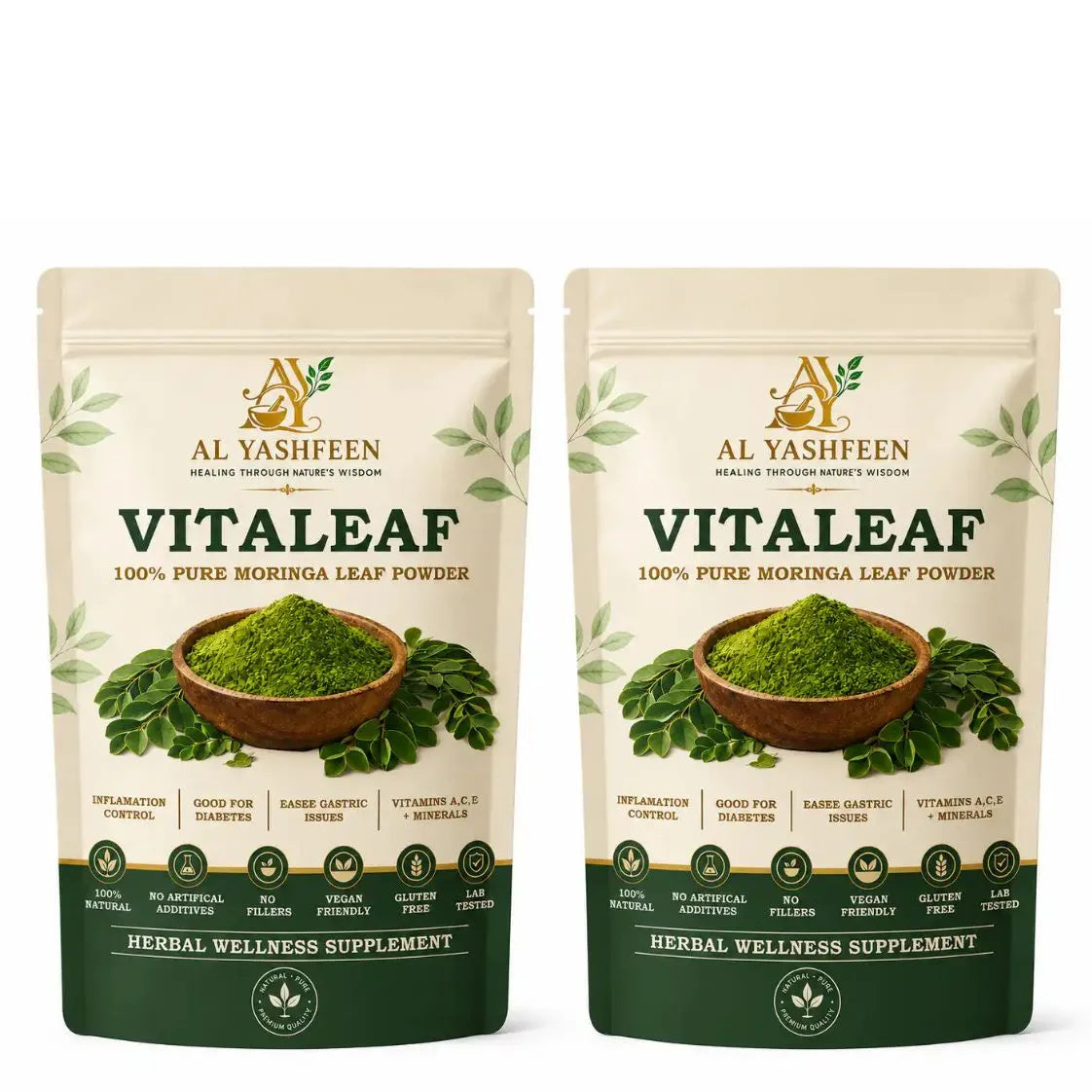 Vitaleaf – Organic Moringa Powder (Pack of 2)